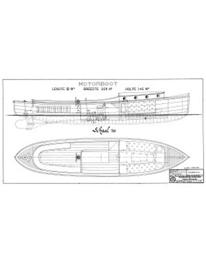 MBT Motorboat with cabin (1901) - Construction drawing Scale 1 : 20 (10.15.048)