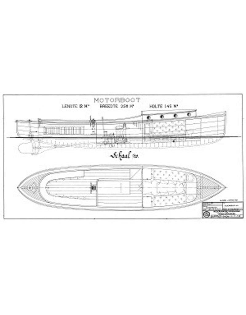MBT Motorboot met kajuit (1901) - Bouwtekening Schaal 1 : 20 (10.15.048)