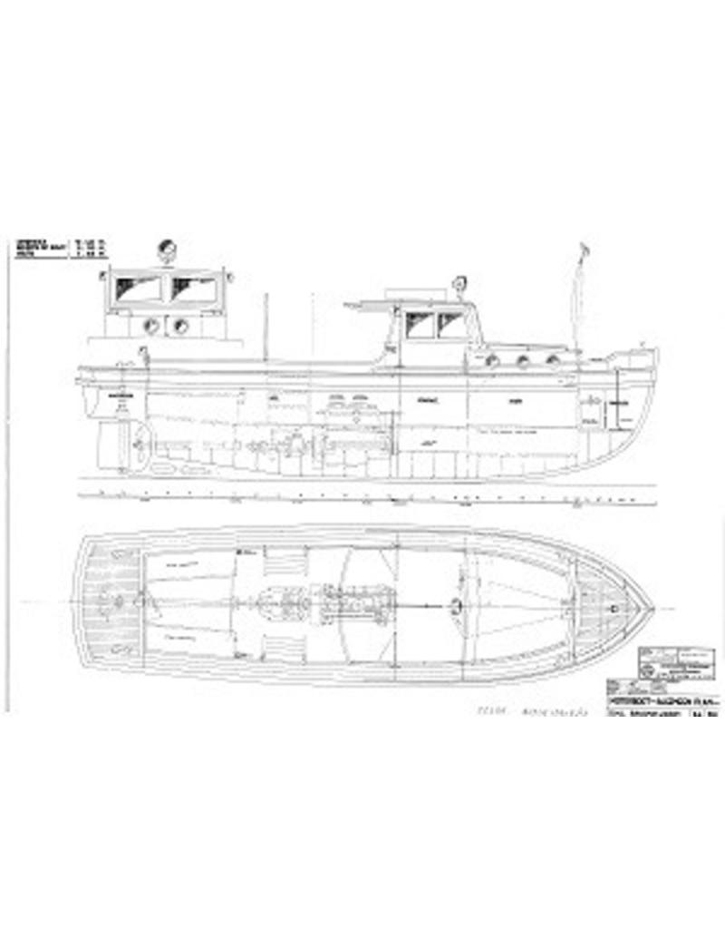 MBT Havendienstboot, opstappertje - Bouwtekening Schaal 1 : 10 (10.15.051)