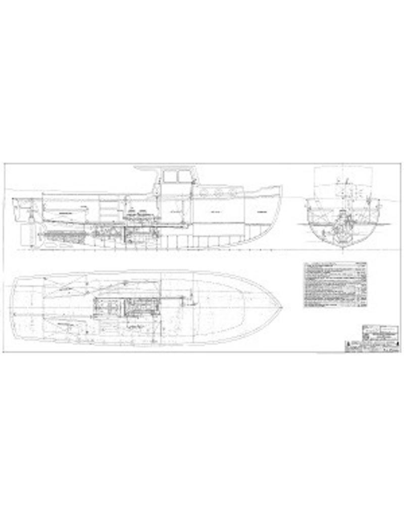 MBT Harbour service boat, tender - Construction drawing Scale 1 : 10 (10.15.051)