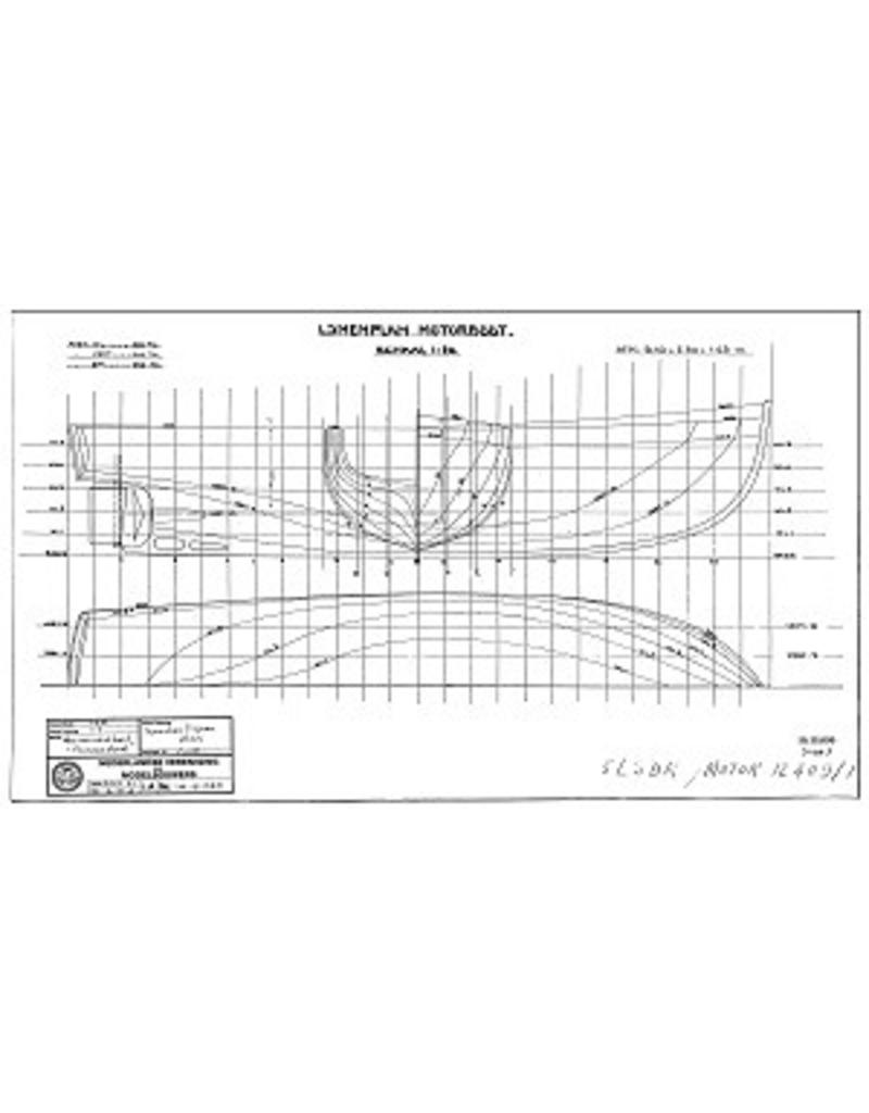 MBT Havendienstboot, opstappertje - Bouwtekening Schaal 1 : 10 (10.15.051)