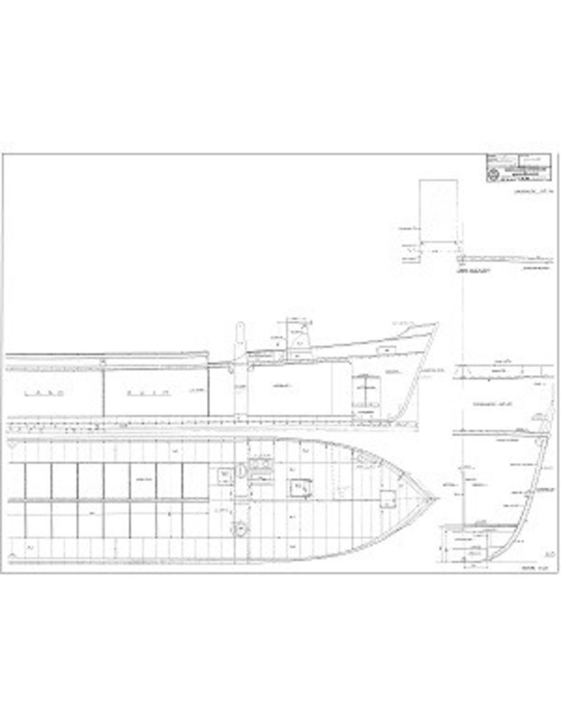 MBT Havenwerkbootje - Bouwtekening Schaal 1 : 10 (10.15.053)