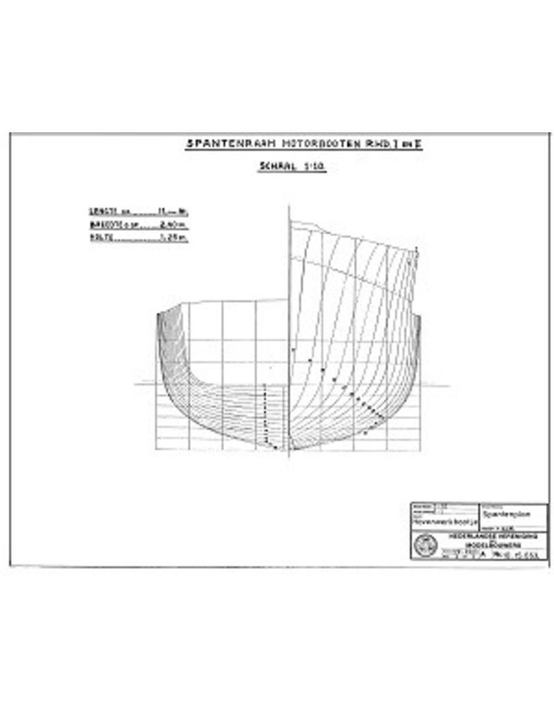 MBT Fähre, Ausflugsboot - Bauzeichnung Maßstab 1 : 10 (10.15.054)