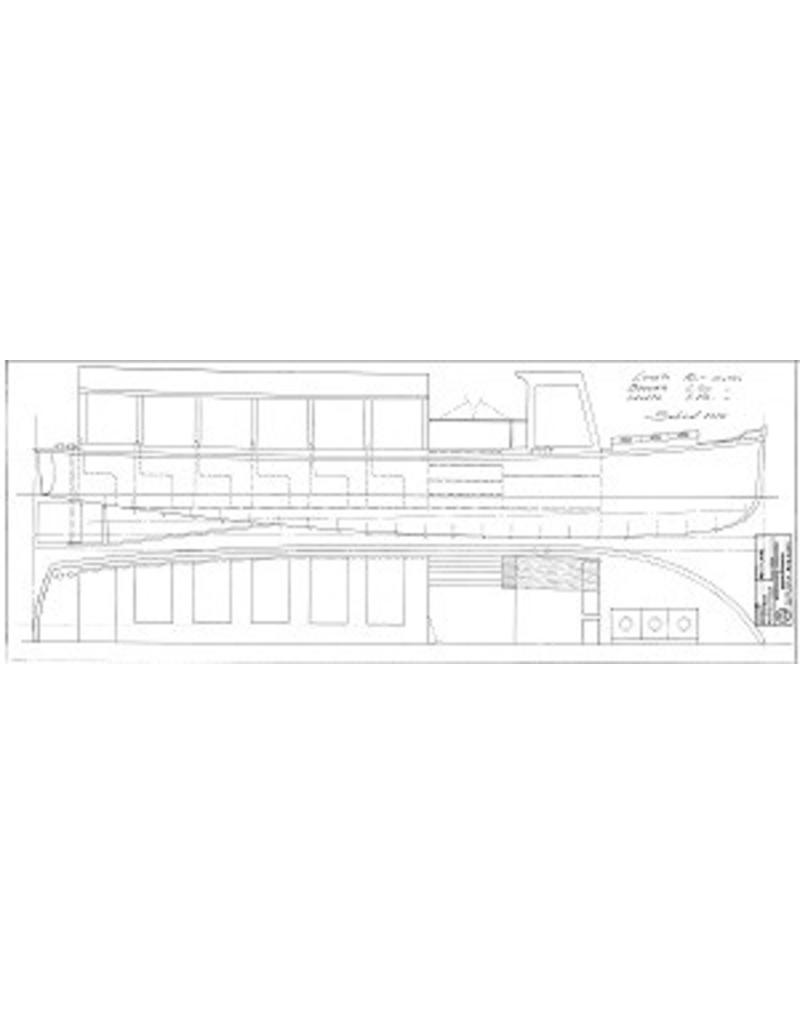 MBT Motor vrachtboot, luxe motor - Bouwtekening Schaal 1 : 25 (10.15.055)