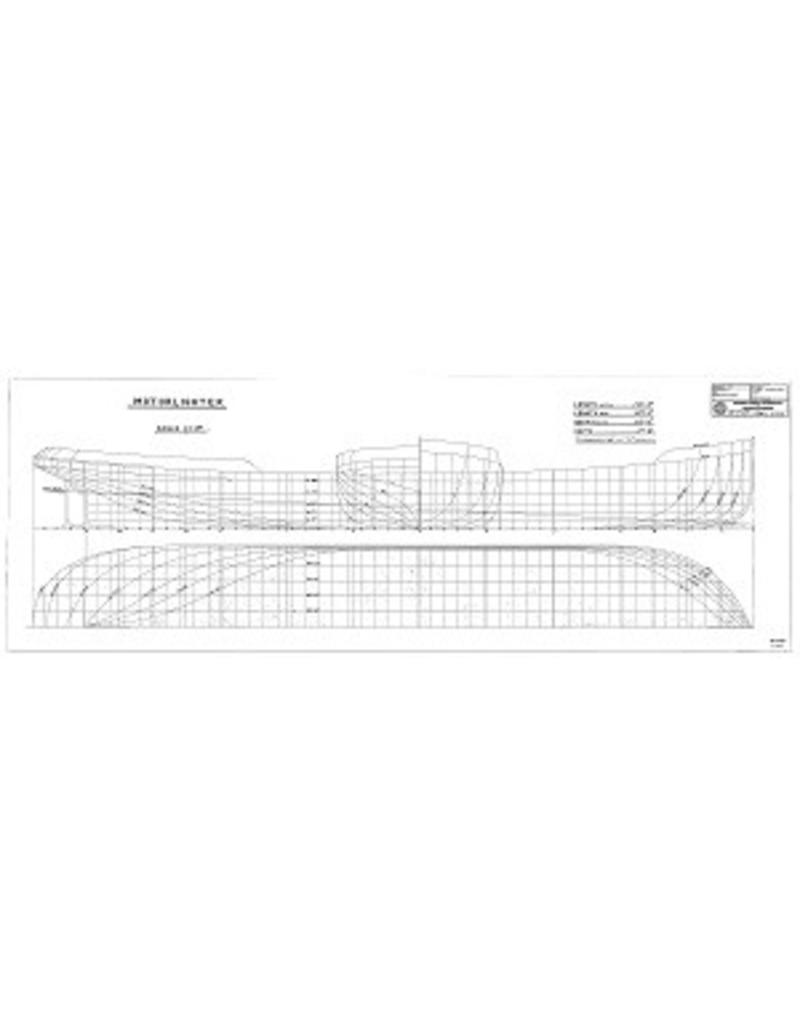MBT Push barge for MV "EWT 106 - Jacob C. van Neck" - Construction drawing Scale 1 : 75 (10.15.057)