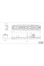 MBT Eisenbahnfähre Enkhuizen - Stavoren (1909) - HSM / Reederei Bosman - Bauzeichnung Maßstab 1 : 87 (10.15.063)