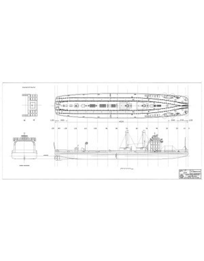 MBT Spoorpont Enkhuizen - Stavoren (1909) - HSM / Rederij Bosman - Bouwtekening Schaal 1 : 87 (10.15.063)