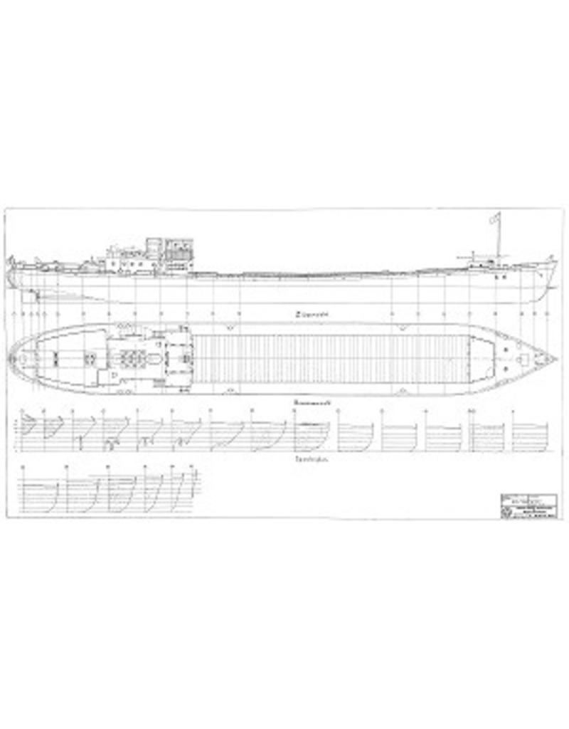 NVM 10.15.064 Fluss Tanker Veldhoven (1955) - VT; (1974) VT / Pieter Bon; 1980 umgewandelt in Fracht