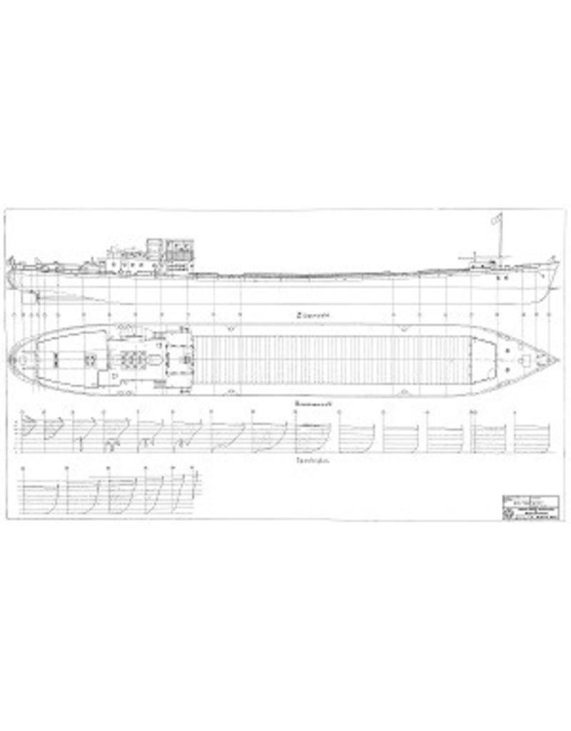 MBT Frachtschiff ms Rietwijk (1958) - NRM - Bauzeichnung Maßstab 1 : 50 (10.15.065)