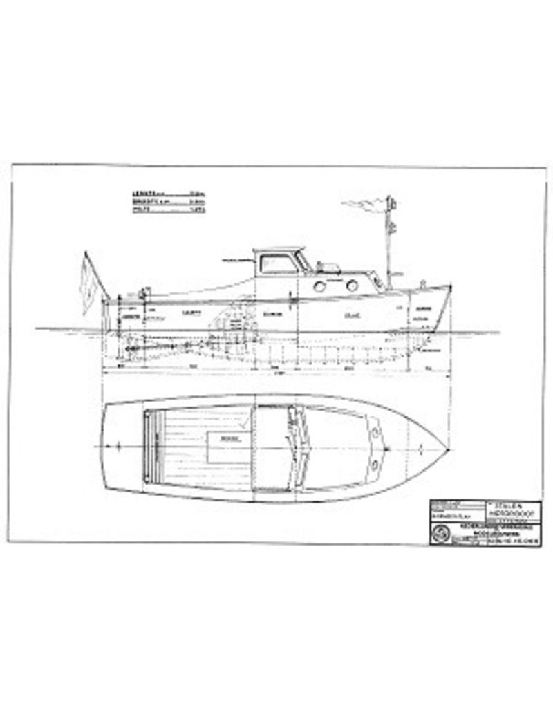 MBT Stalen motorboot - Bouwtekening Schaal 1 : 10 (10.15.066)