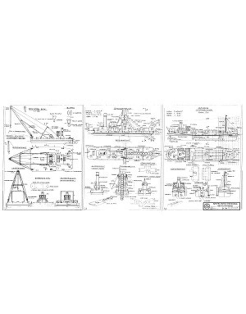 MBT 10.20.001 Schwimmkran, Baggermühle und Hopperbagger
