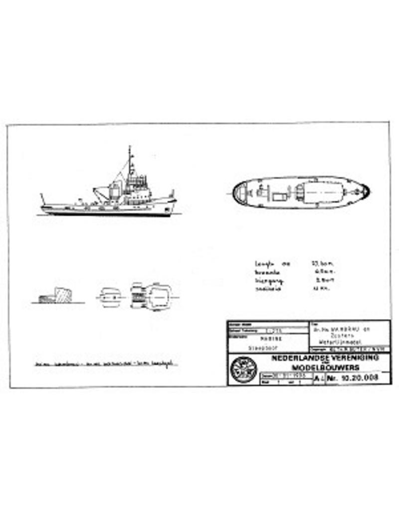 NVM 10.20.008 HrMs sleepboot "Wambrau" A871 (1956)