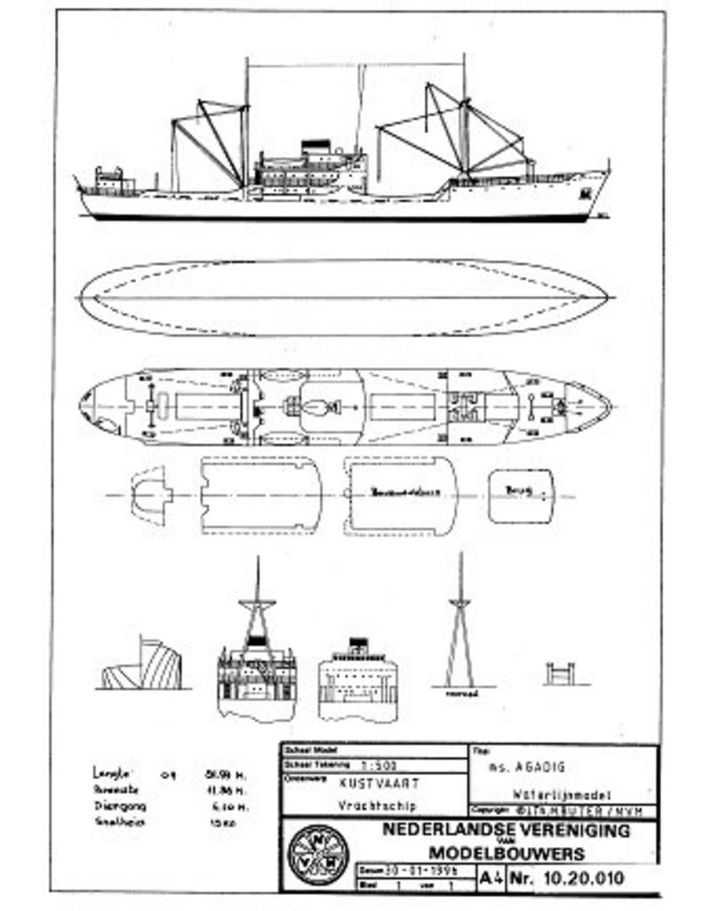 MBT 10.20.010 Küstenmotorschiff ms "Agadir" - Dextramar, Marokko?