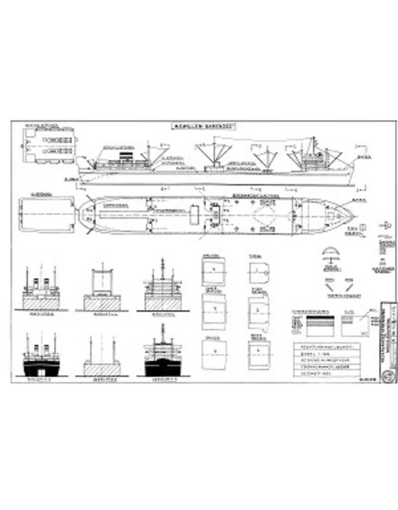 NVM 10.20.016 Walfang Fabrikschiff mv "Barendsz Willem II" (1955) - Me. vd Whaling