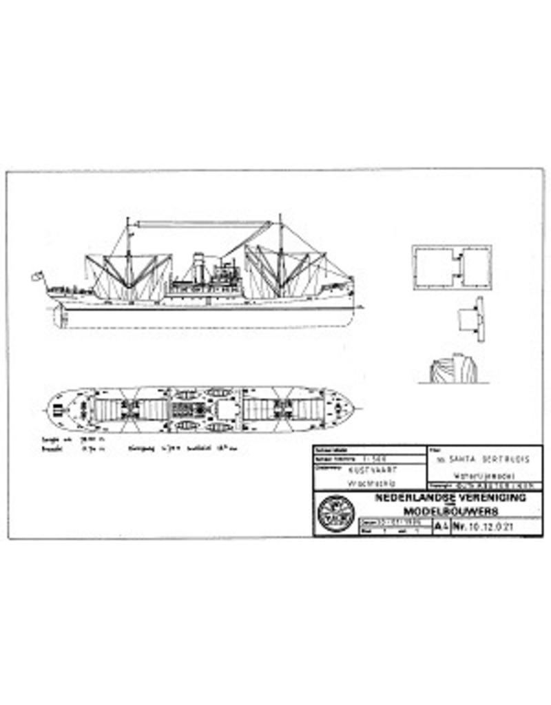 MBT 10.20.021 vrachtschip ss "Santa Gertrudis" (1921) - San Antonio Steamship Co. London