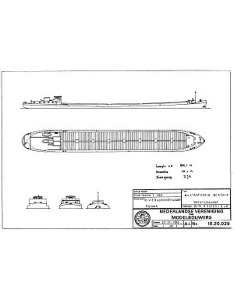 NVM 10.20.029 Kahn ms "Beatrix Mine" (1955) - W. van Driels Steamboat & Transp.ondern.