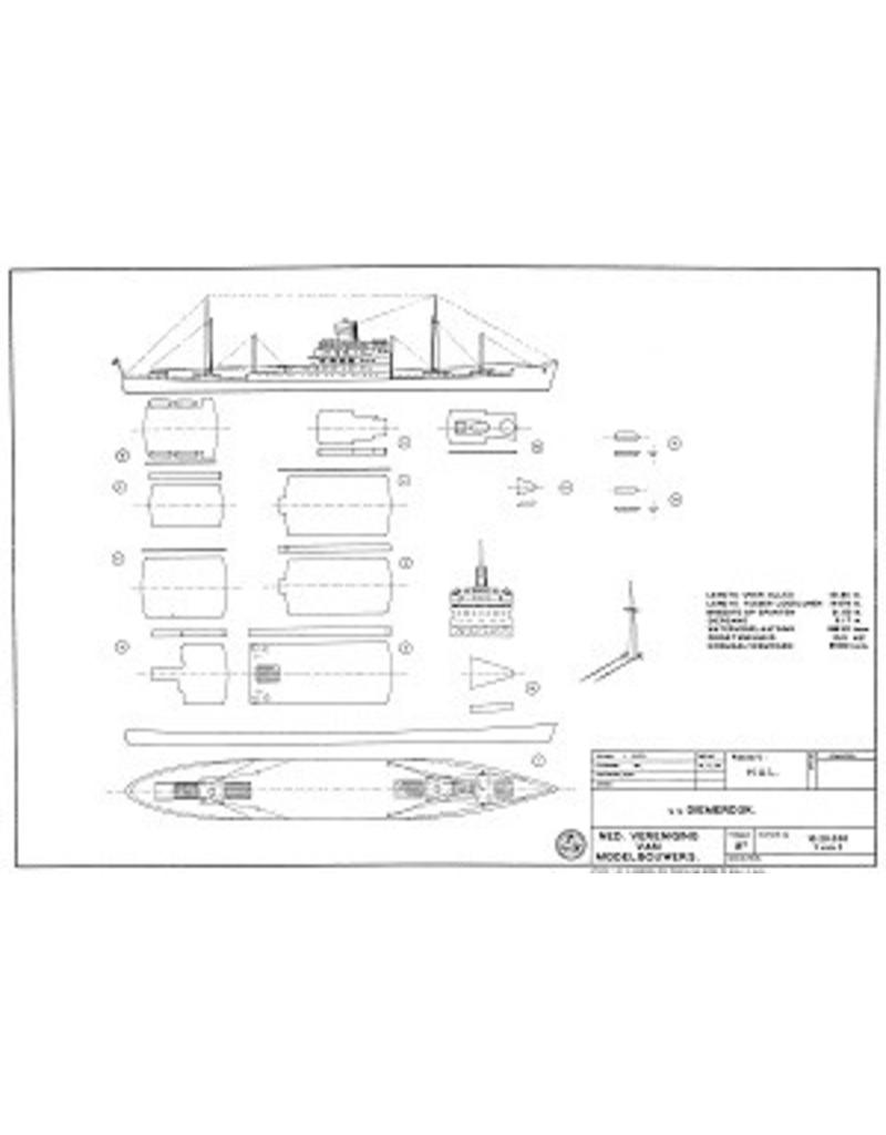 MBT 10.20.030 Fracht-Passagierschiff ms " Diemerdijk" (1950) - HAL