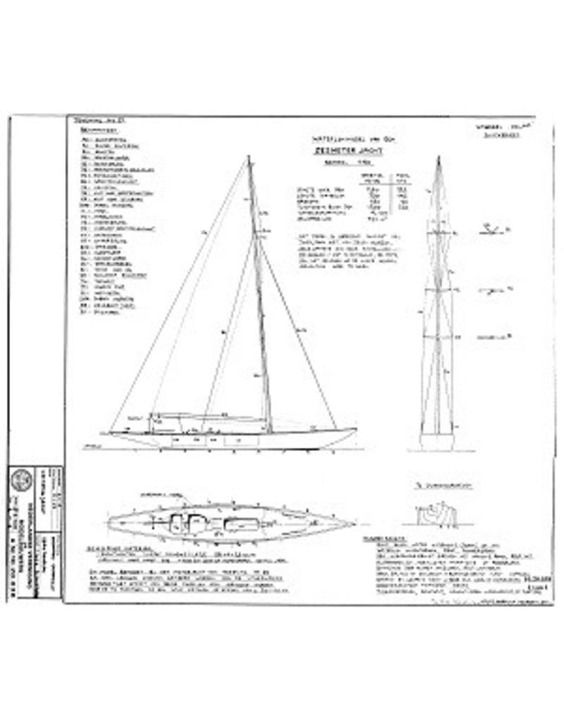 MBT 10.20.038 Sechs-Meter-Yacht (Wasserlinienmodell)