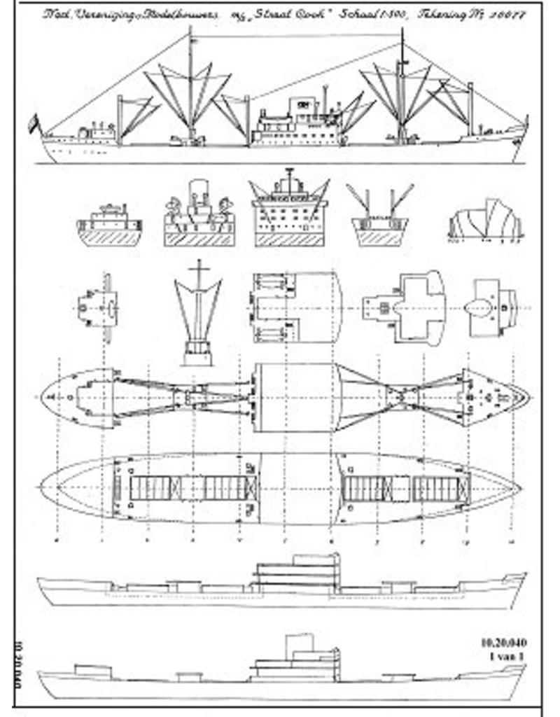 MBT 10.20.040 vrachtschip ms "Straat Cook" (1956) - KJCPL