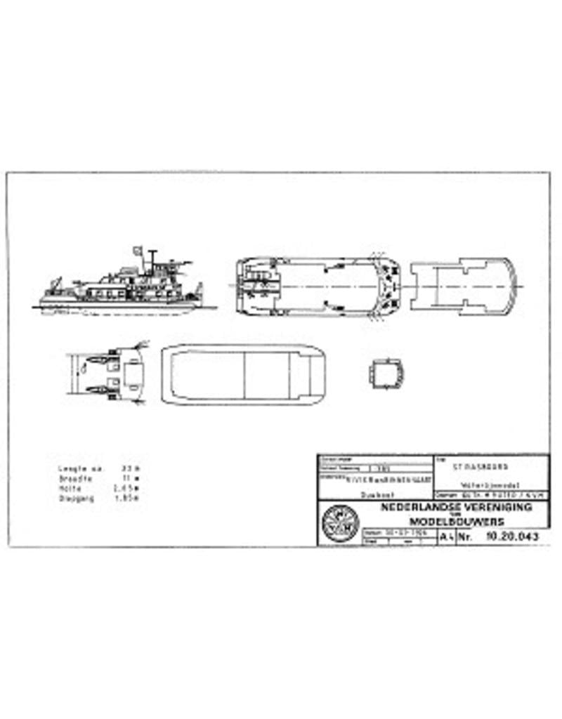 MBT 10.20.043 duwboot ms "Strasbourg" (1966) - Comp. Francaise de Navigation Rhenane