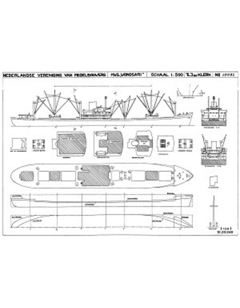 MBT 10.20.048 vrachtschip ms "Wonosari" (1952) - Kon.Rott.Lloyd; "Wonogiri", "Wonorato", "Wonosobo"