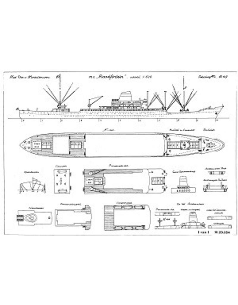 NVM 10.20.054 Fracht pass.schip ms "Randfontein" (1958) - VNS