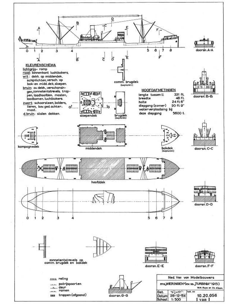 MBT 10.20.056 cargo ship ms "Wieringen" (1924) - Rott.Lloyd, ex ss "Turbinia" (1915)