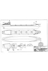 MBT Bulk carrier MS "Holendrecht" (1958) - Van Ommeren; - Construction drawing Scale 1 : 500 (10.20.082)