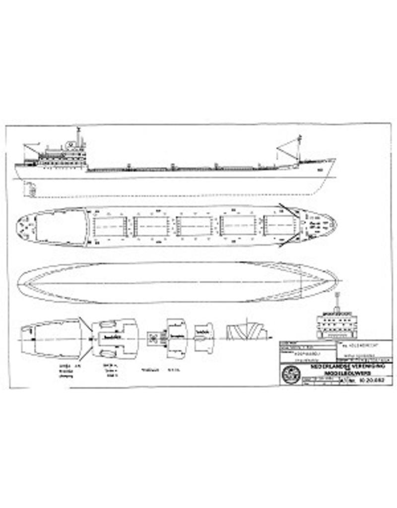 MBT 10.20.082 bulkcarrier ms "Holendrecht" (1958) - Van Ommeren;