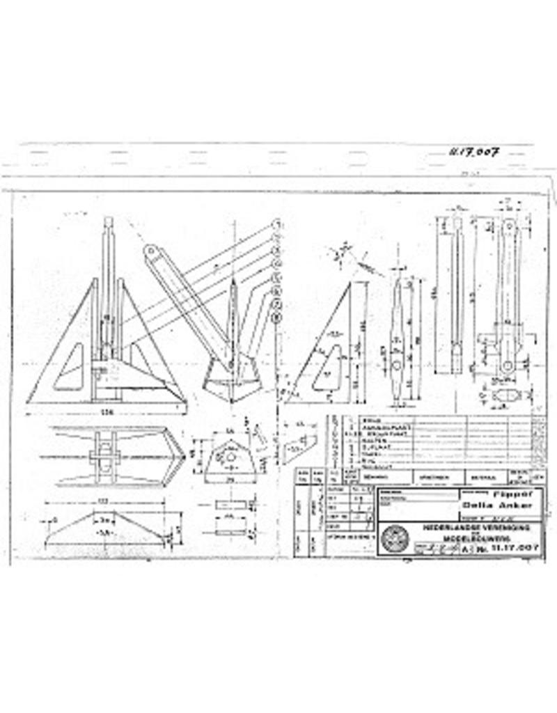 MBT 11.17.007 delta/flipper anker van 2 kg