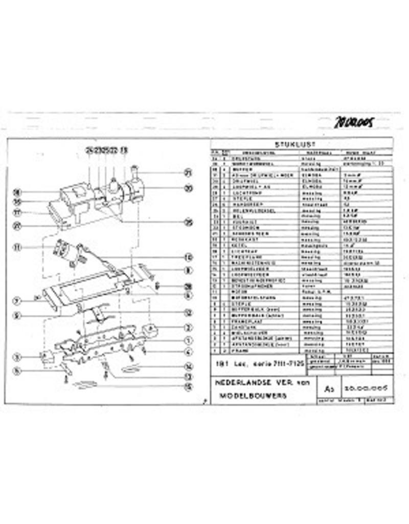 NVM 20.00.005 Tenderlokomotive NS 7100 für Spur H0