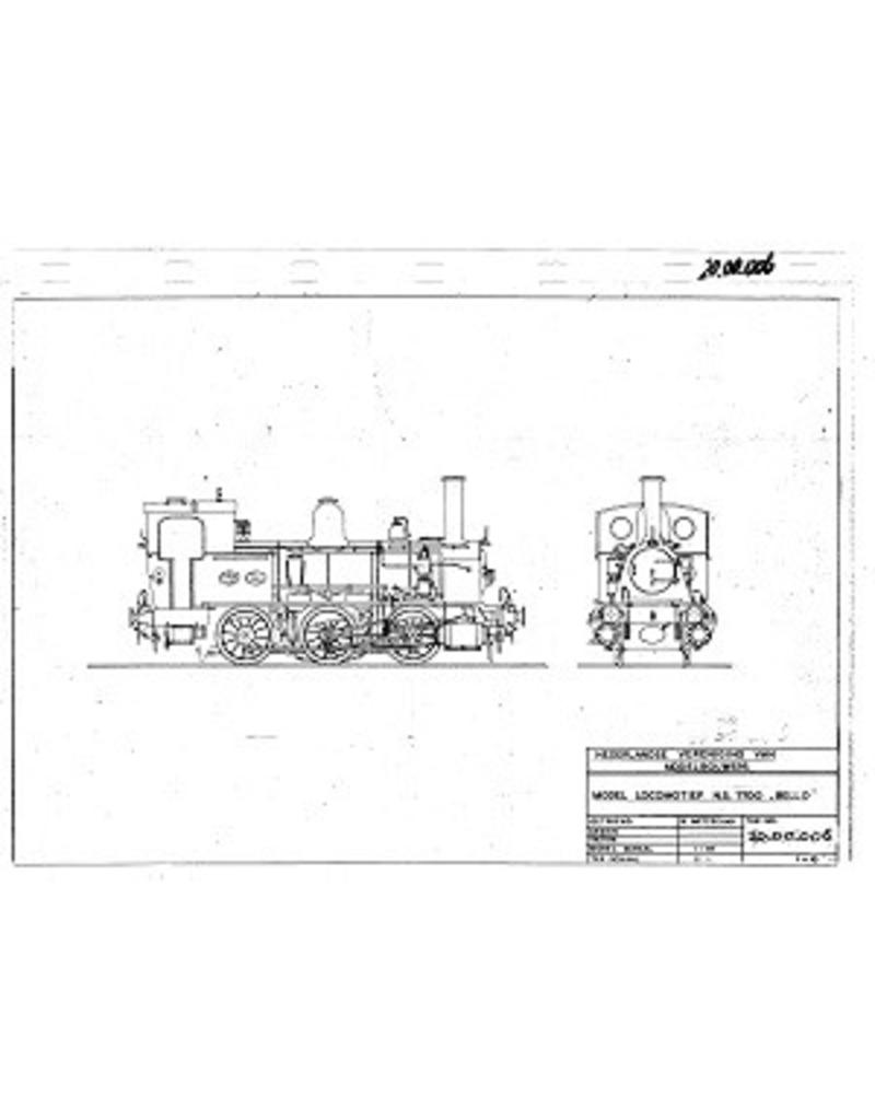 NVM 20.00.006 Tenderlokomotive NS 7700 - ("Bello") für die Spur H0