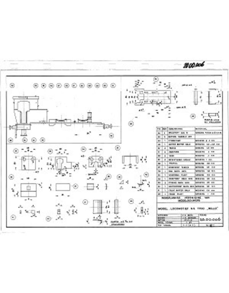 MBT 20.00.006 tenderlocomotief NS 7700 - ("Bello") voor spoor H0