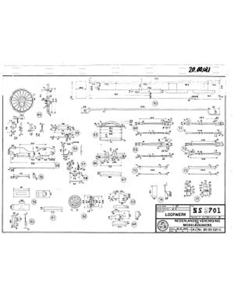 MBT 20.00.021 NS locomotief 3701 - ex SS 701- ("Jumbo") voor spoor H0
