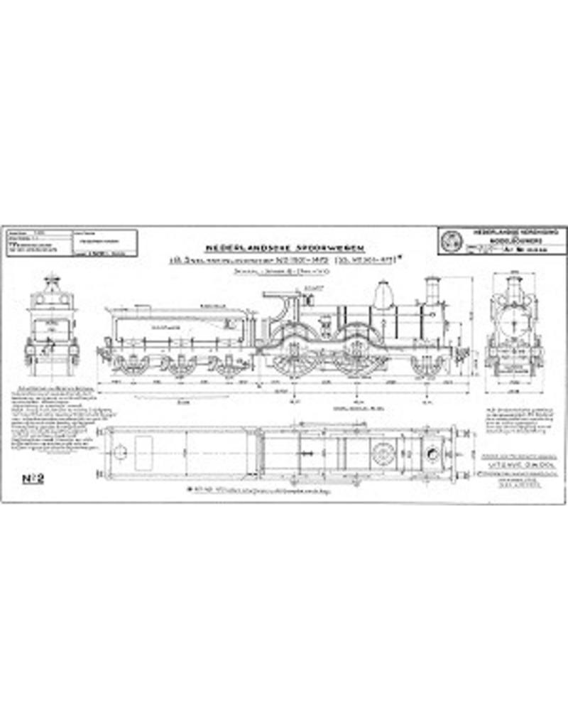 NVM 20.00.046 1-B Schnellzuglokomotive NS 1301-1475 (SS 301-475) für Spur 0