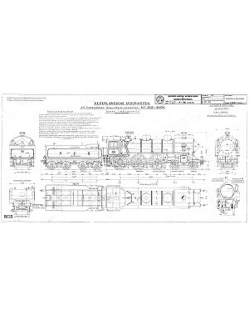 NVM 20.00.051 2-c 4-cilinder sneltreinlocomotief NS 3601-3604 voor spoor 0