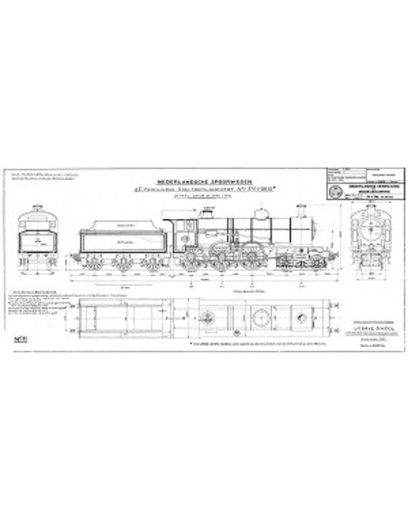 NVM 20.00.052 2-C Vierzylinder-Schnellzuglokomotive NS 3721-3815 für Schienen 0