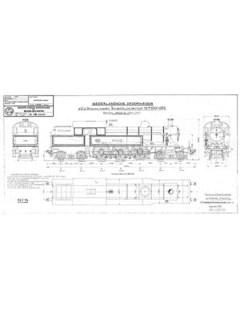 NVM 20.00.057 2-C-2 viercilinder tenderlocomotief NS 6101-6110 voor spoor 0