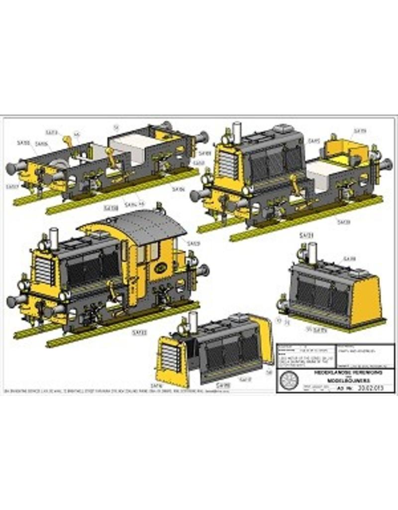 MBT 20.02.013/A Locomotor NS 201-212 "Sik" voor 7,25" spoor