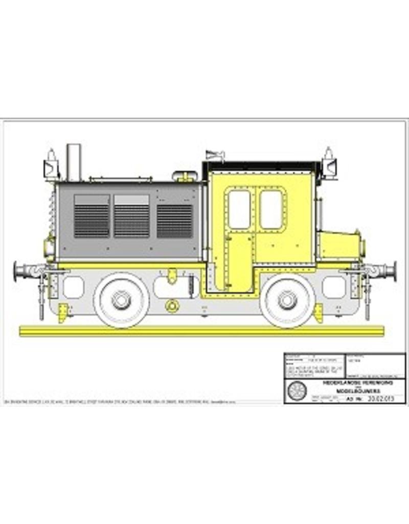 NVM 20.02.013 / A Locomotor NS 201-212 "Ziegenbart" auf 7,25 "Track