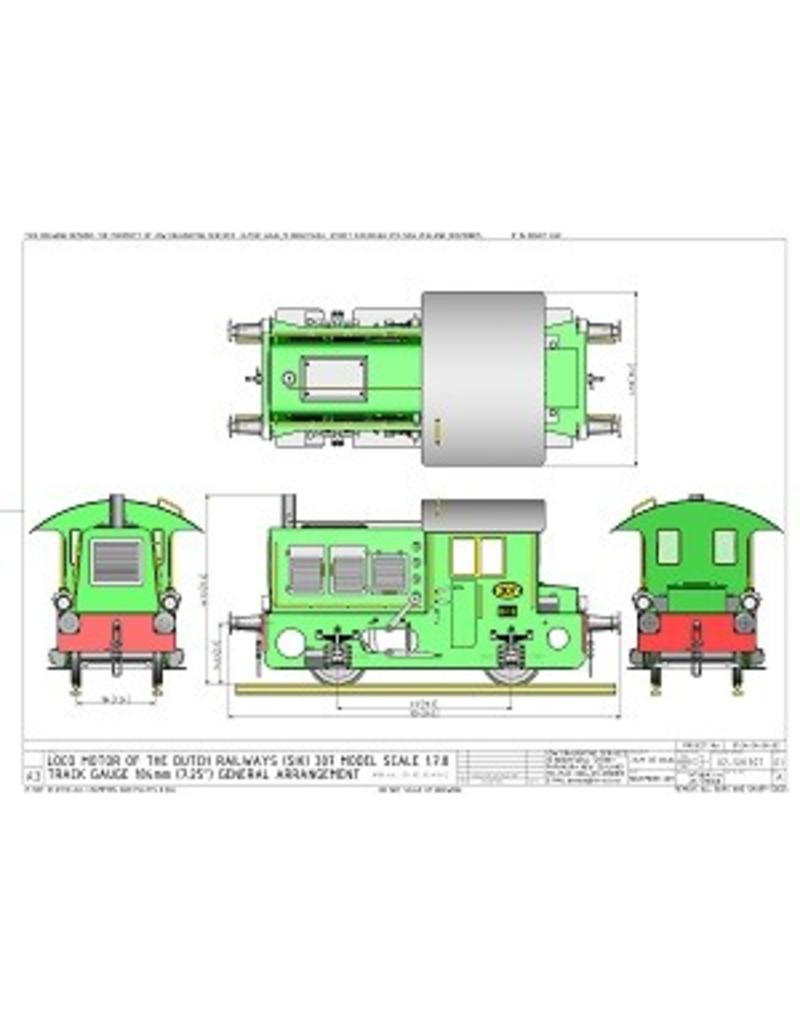 NVM 20.02.014 CD - Locomotor NS 307 für 7,25 "und 10" Track