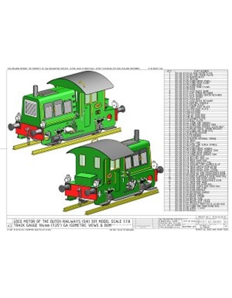 NVM 20.02.014 CD - Locomotor NS 307 für 7,25 "und 10" Track