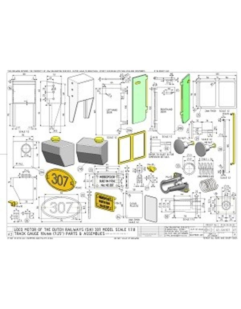 NVM 20.02.014 CD - Locomotor NS 307 für 7,25 "und 10" Track