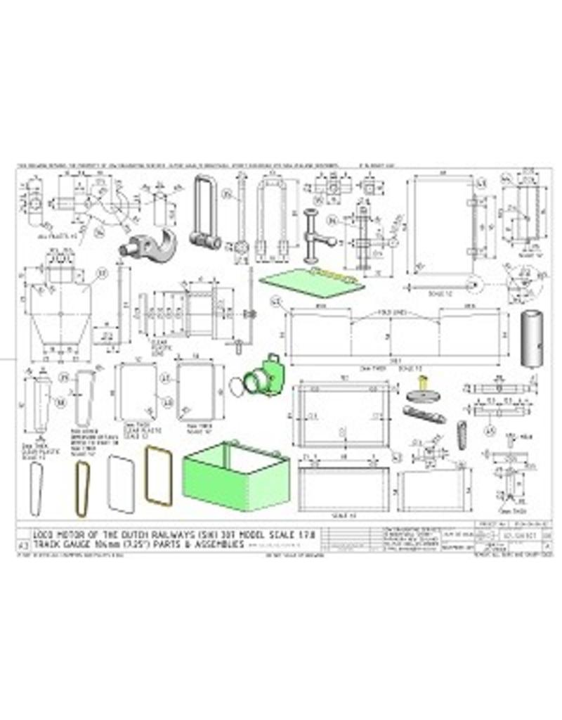 NVM 20.02.014 CD - Locomotor NS 307 voor 7,25" en 10" spoor