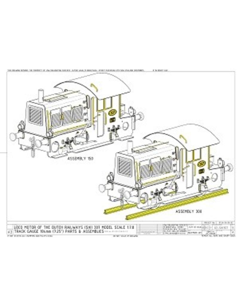 NVM 20.02.014 CD - Locomotor NS 307 voor 7,25" en 10" spoor