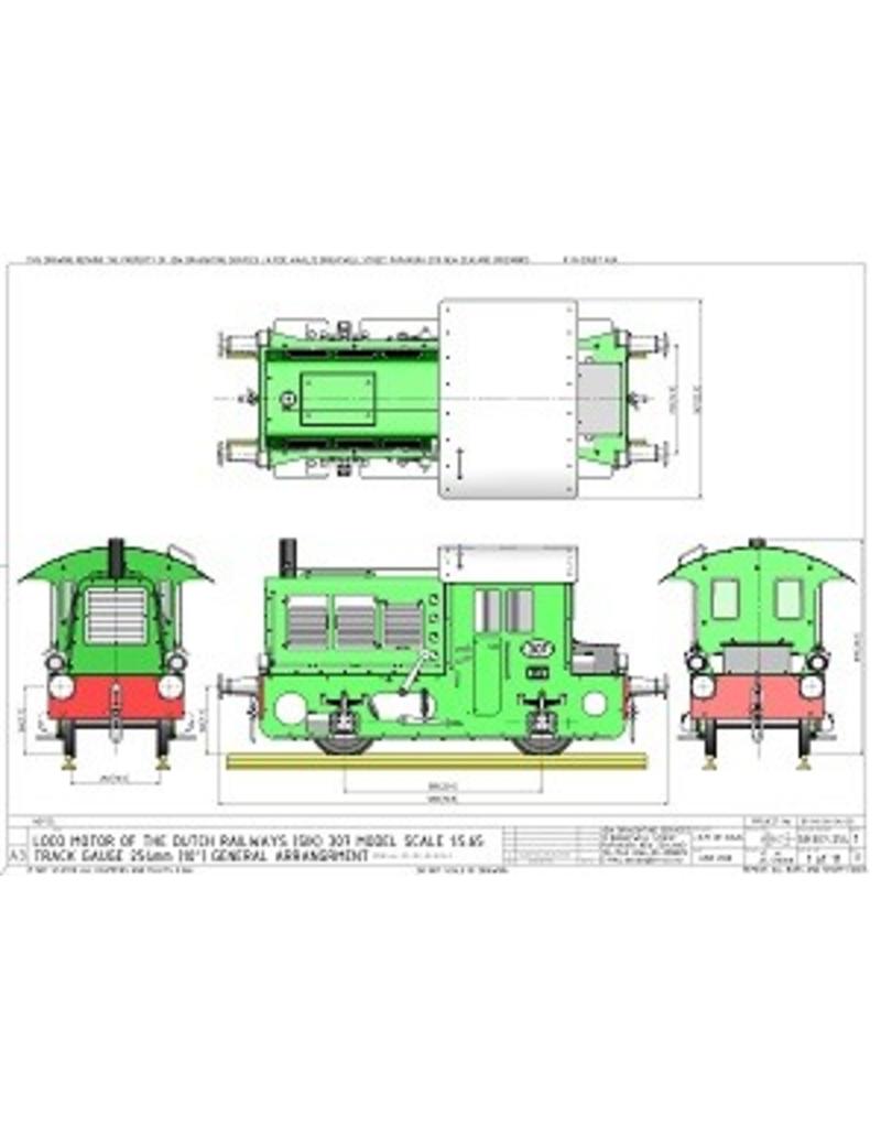 NVM 20.02.014 CD - Locomotor NS 307 für 7,25 "und 10" Track