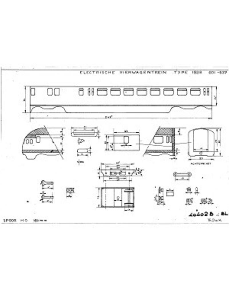MBT 20.03.002 4-car set series 601-638 ("Middennet") for H0 gauge