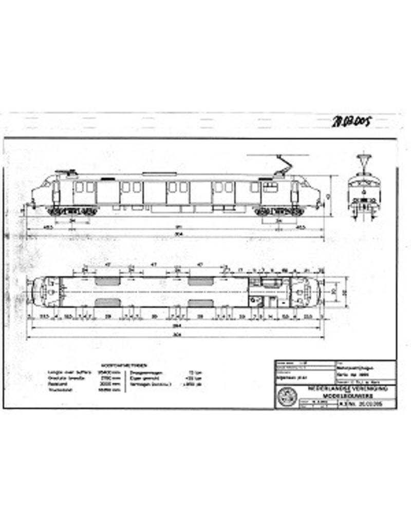 MBT 20.03.005 motorpostrijtuig mP 3000 voor spoor H0