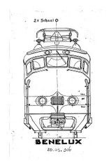 MBT 20.03.006 Benelux train set ABK - ("Dog-head") for gauge 0