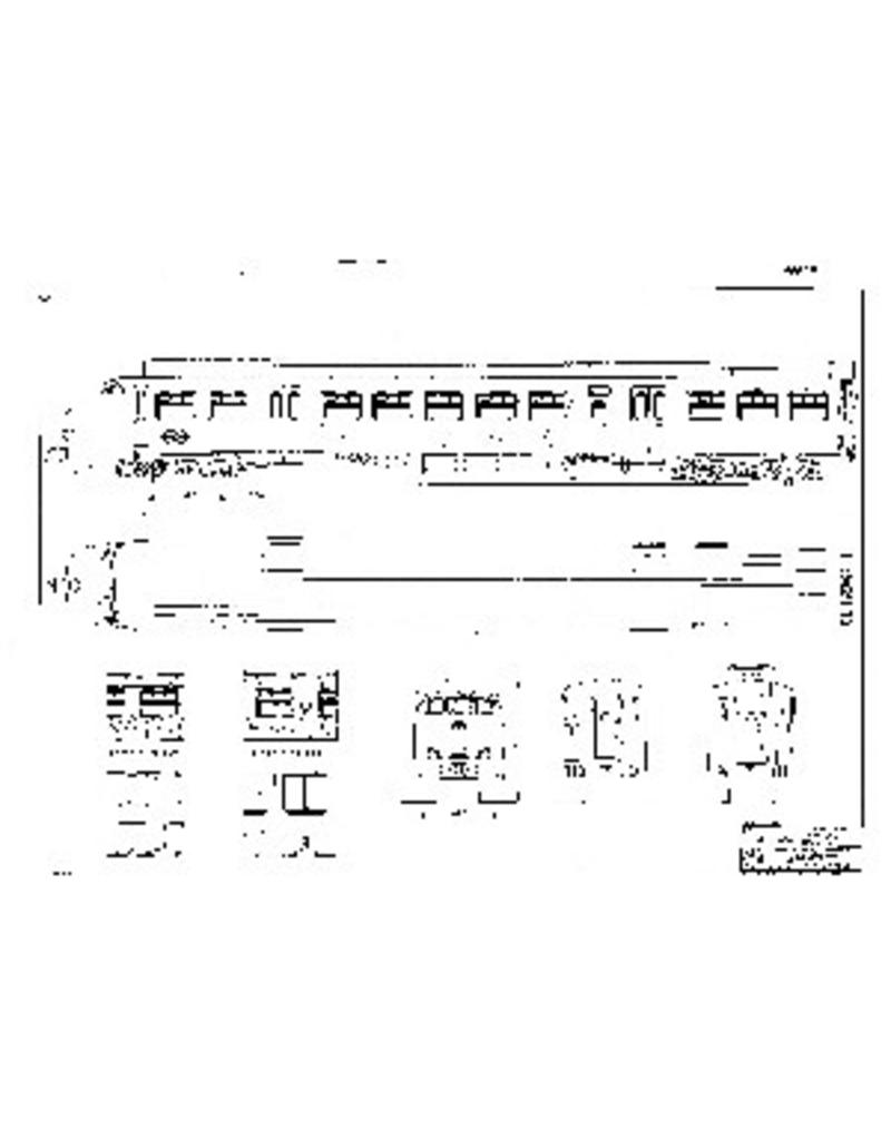 MBT 20.03.011 elektrische 2-Wagen-Einheiten NS 401-438 - Plan V1 bis V3 für Spur I